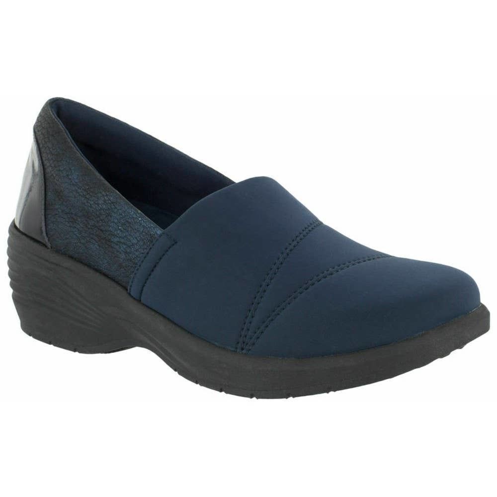 Solite by Easy Street Solo Navy comfort shoe covered toe workshoe New Womens 8.5